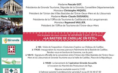 Invitation La Bastide de Cadillac en Fête